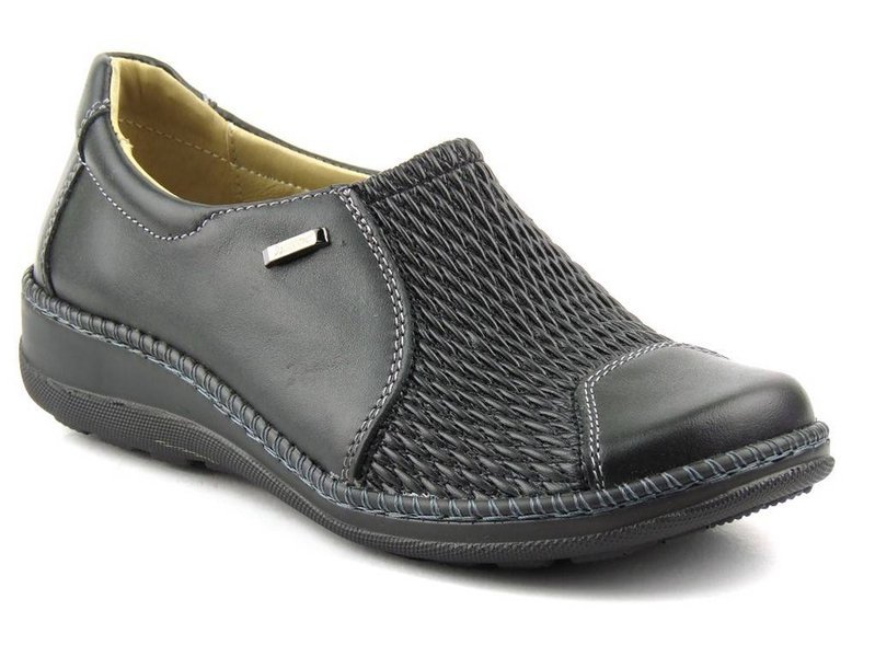 Dámská obuv s pružným svrškem HELIOS Komfort 714, černá