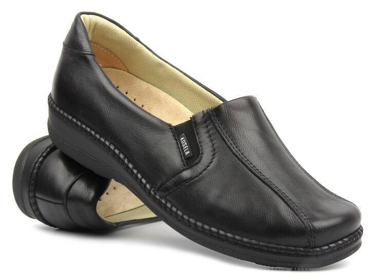 Dámská obuv se zvýšenou šířkou H - KOSELA 9295, černá