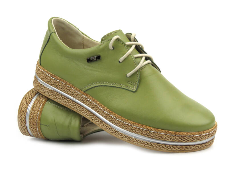 Dámské jarní boty a la espadrilky - HELIOS Komfort 380, zelená 2