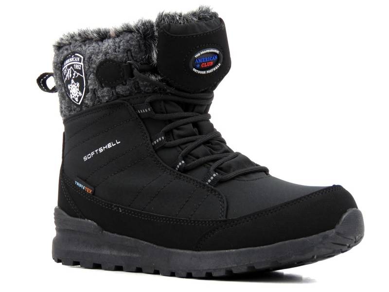 Dámské kotníkové boty do sněhu - AMERICAN CLUB SN25, Softshell a Tripletex