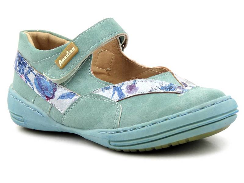 Dětská obuv s páskem na suchý zip - AMERICAN CLUB 7C118, modrá