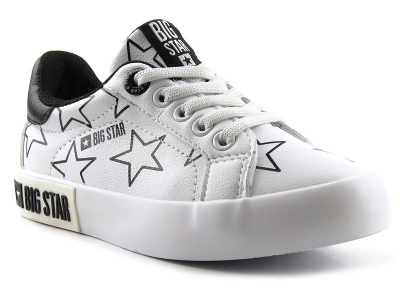 Dětská sportovní obuv BIG STAR II374001, bílá s hvězdičkami