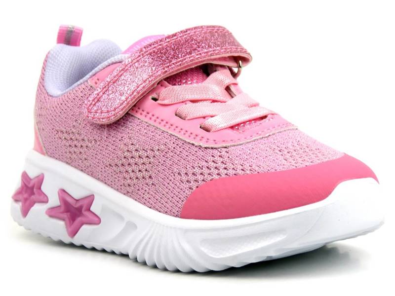 Dětská sportovní obuv s hvězdičkami - AMERICAN CLUB ES69/22, růžová