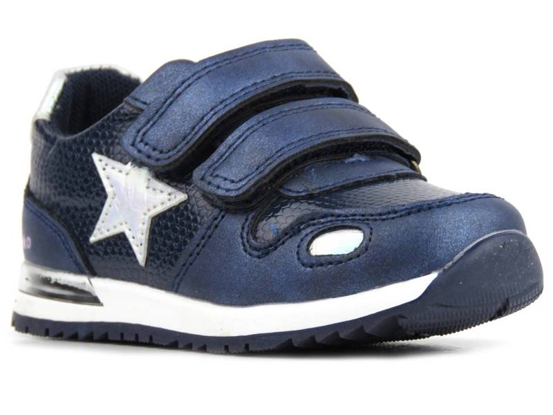 Dětská sportovní obuv s koženou stélkou - Wojtyłko 22009, tmavě modrá