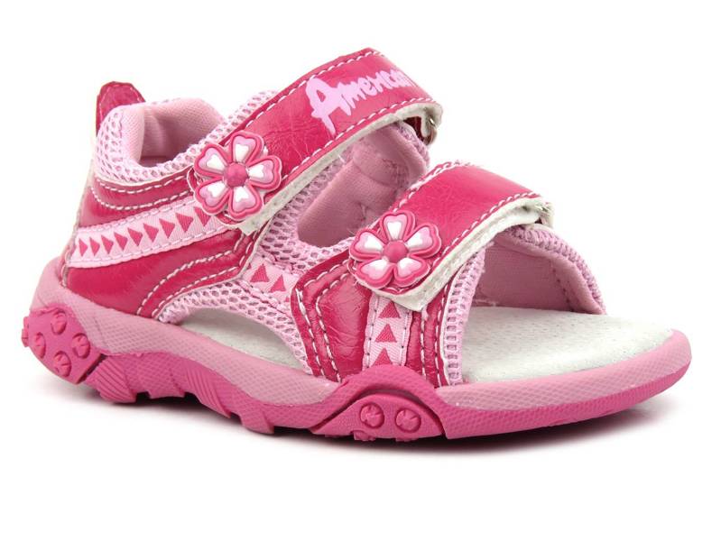 Dětské sandály AMERICAN CLUB Y10714, růžové