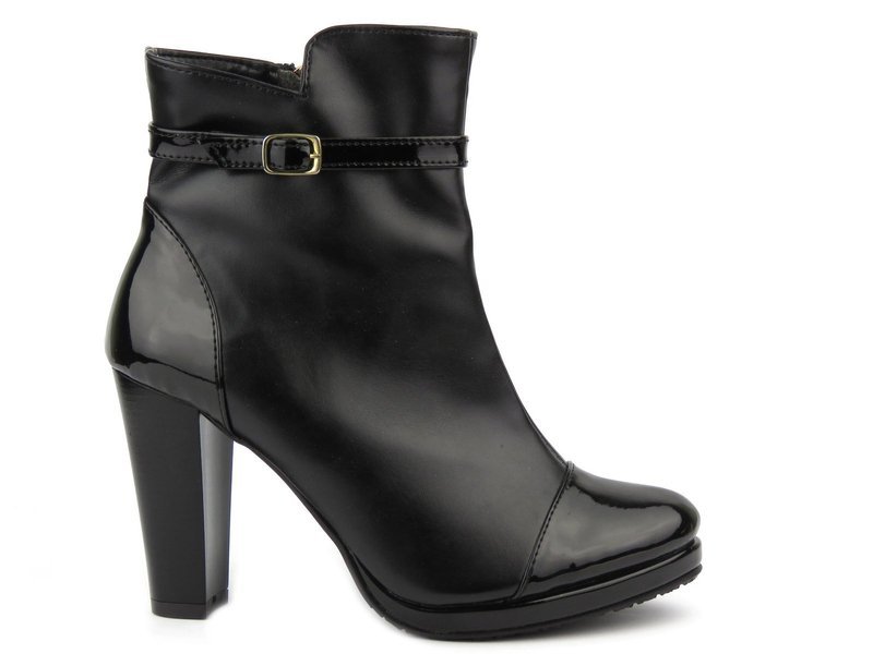 Elegantní dámské kotníkové boty - Noess 1134, černé