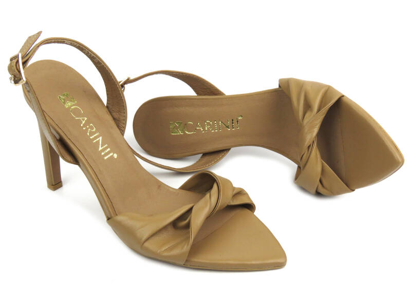 Elegantní dámské kotníkové boty na vysokém podpatku - CARINII B5751, černé