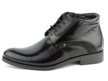 Elegantní pánské boty Conhpol 5714, černé