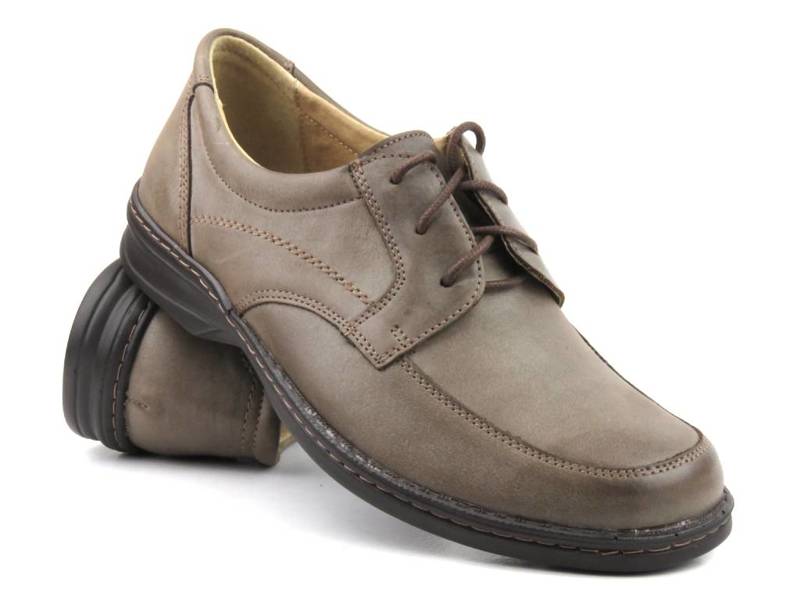 Kožené pánské boty od polského výrobce - Helios Komfort 870, světle hnědé