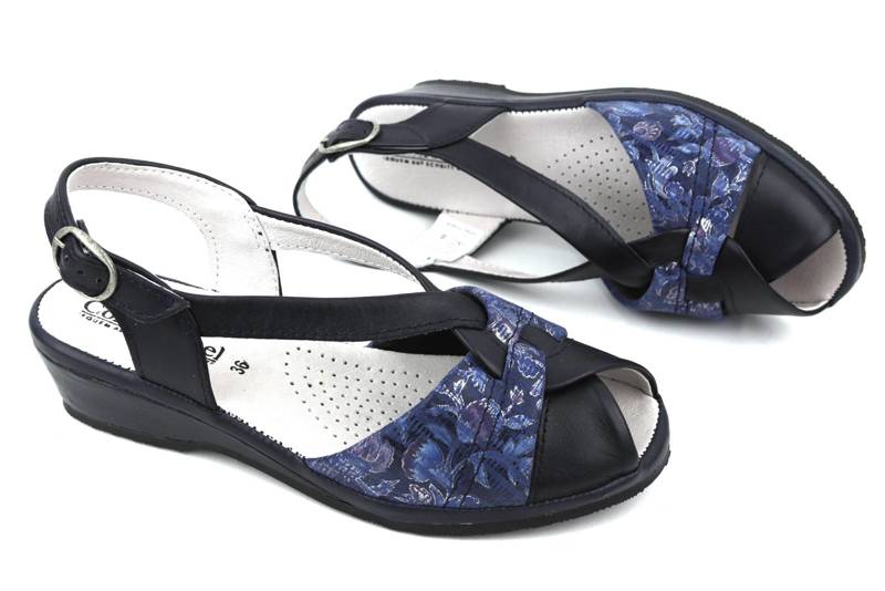 Pohodlné dámské sandály - COMFORTABEL 710144-05, tmavě modrá