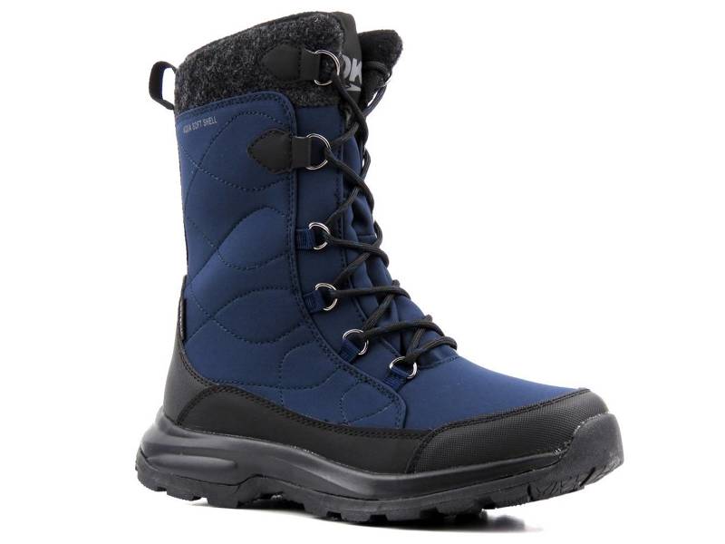 Vysoké zimní boty, dámské sněhule DK TECH SoftShell 2105, tmavě modrá