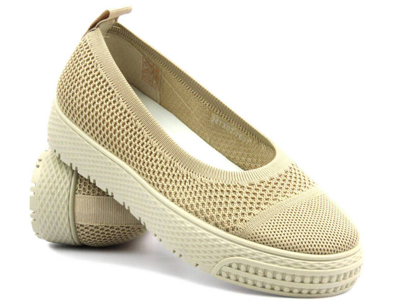 Dámské boty, espadrilky - Novinky 24TX02-7637, béžové