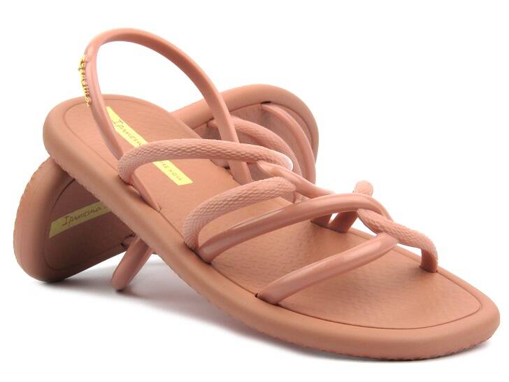 Iranema 27135 dámské sandály, růžové a žluté