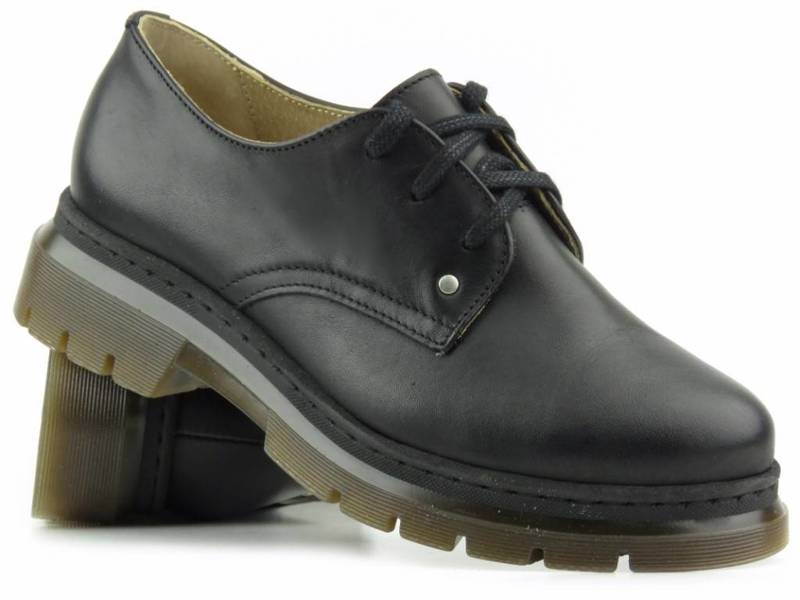 Kožená dámská obuv polské značky - HELIOS Komfort 412, černá