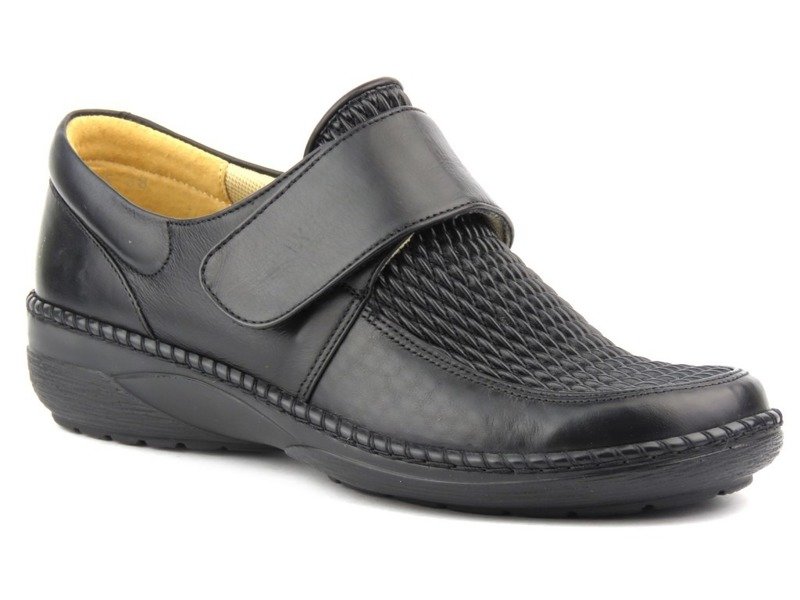 Pohodlná dámská obuv se strečem - AXEL 1206, černá