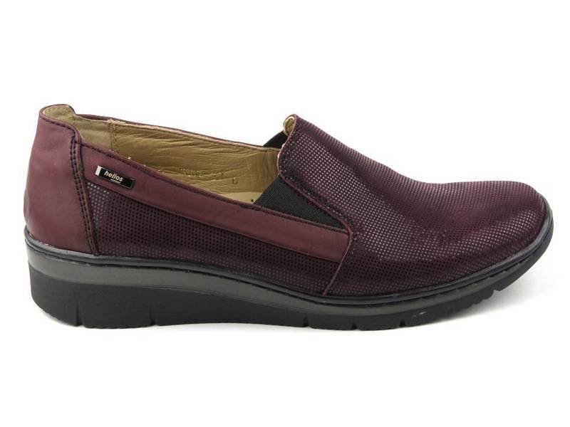 Pohodlné dámské boty Helios Komfort 350-2, třešeň tmavá