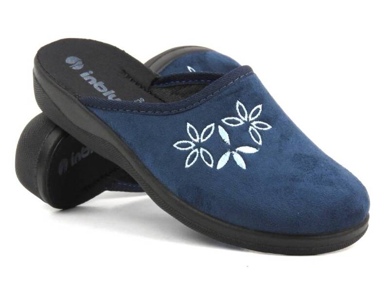Pohodlné dámské pantofle - INBLU CA-5H, tmavě modrá