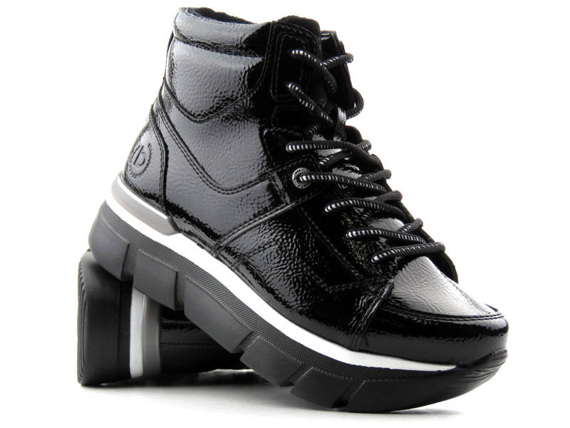 Teplé sportovní boty, dámské sněhule - BUGATTI 431-A4432-5700, černé