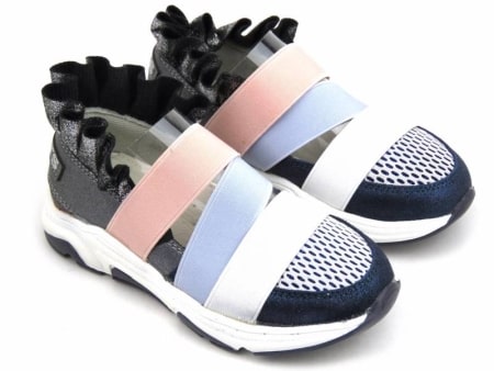 Buty sportowe dziecięce na wiosnę i lato - WEESTEP R537333917, kolorowe z falbanką