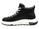 Pánské kožené vysoké tenisky - JOHN DOUBARE 7092, černé