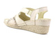 Dámské sandály na klínku - Helios Komfort 108, zlaté
