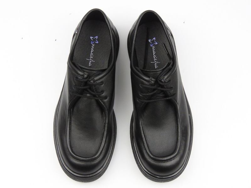 Dámské kožené polobotky černé Maciejka K7189-01/00-1