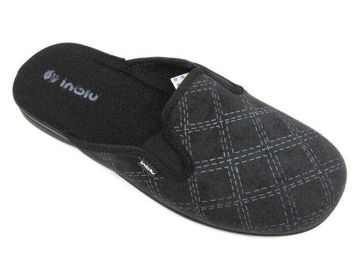 Pánské pantofle s měkkou vložkou - INBLU OG-1D, černé