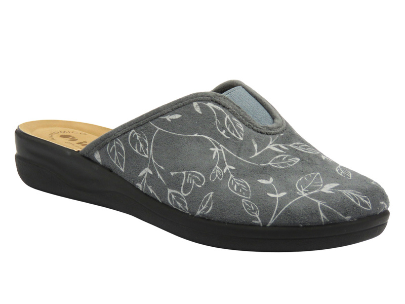 Dámské pantofle Inblu CF-49 šedé s vložkou z ekologické kůže