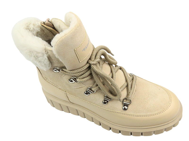 Dámské kozačky Trapper - Tamaris 2-26267-43 Beige Zip-up