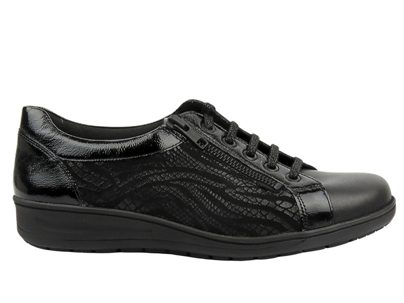 Pohodlné, kožené dámské boty - Berkemann Susanna 05351-940, černé