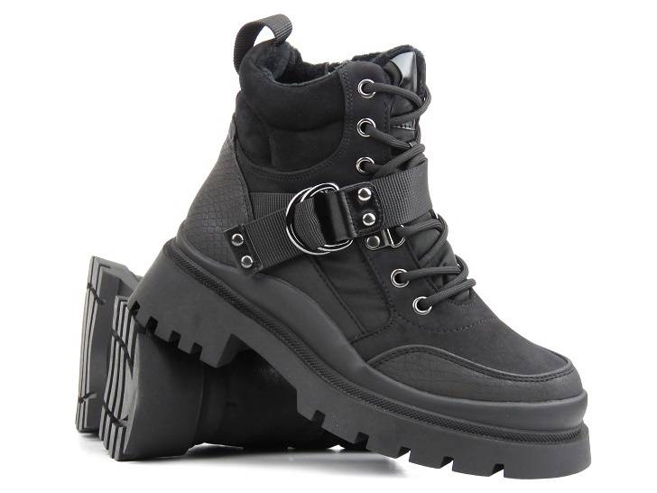 Černé kozačky, dámské kozačky - EVENTO 22BT35-5072