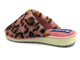 Dámské kožešinové pantofle s leopardím potiskem - INBLU LB-94, růžové