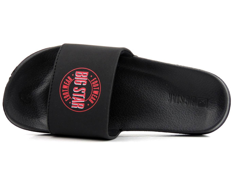 Černé dámské žabky se širokým páskem - BIG STAR JJ274A282, černá