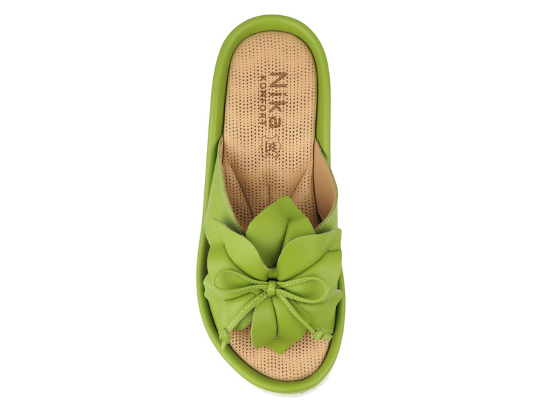 Dámské pantofle Nika Komfort 0323-K-05 zelené