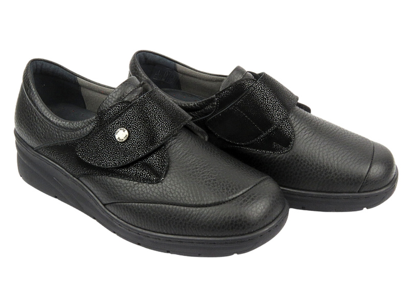 Dámská obuv se zvýšenou šířkou K - AXEL KOSELA 1705/9705, černá