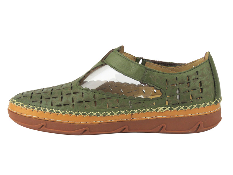 Dámské pohodlné polobotky Comfortabel 840147-07 zelené