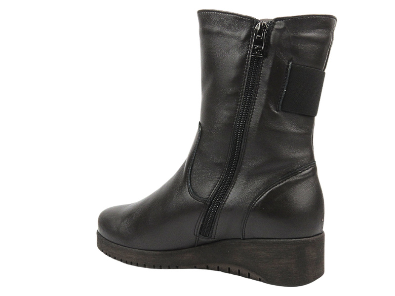 Pohodlné dámské boty z měkké kůže - Galant 761, hnědé