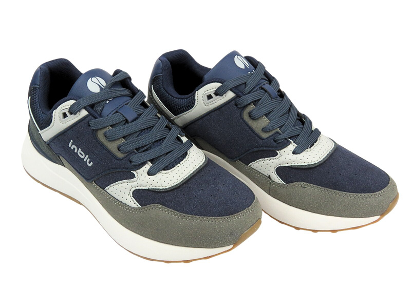 Pánské sportovní boty na šněrování modré Inblu IU-13