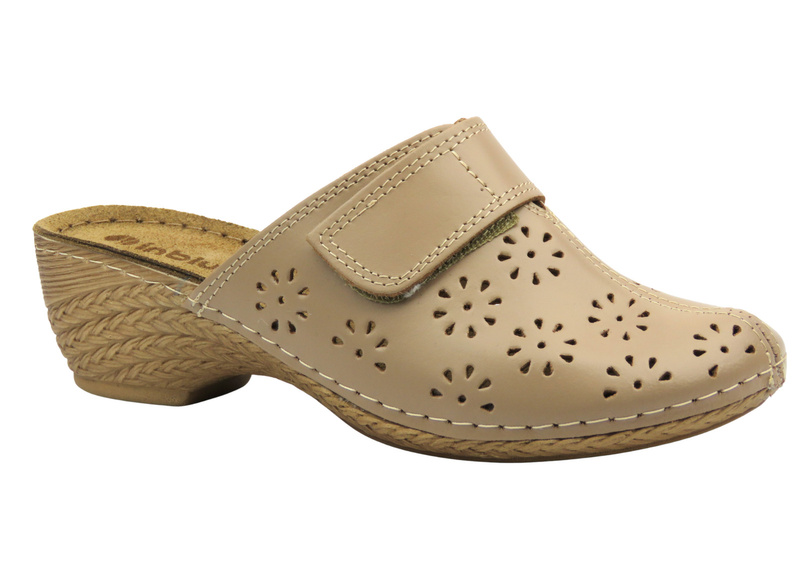 Dámské nazouváky s nastavitelným svrškem INBLU TR-2U, béžové  