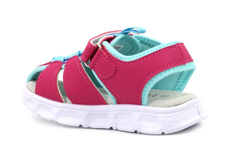 Dětské sportovní sandály se světlem - American Club RL 113/23, růžové