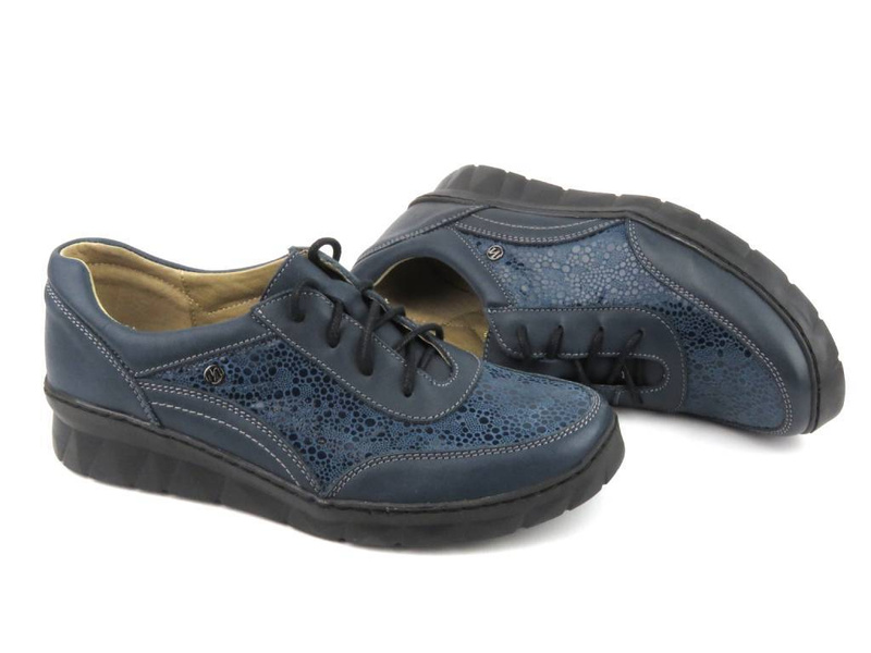 Lehké a pohodlné dámské tenisky - Helios Komfort 360, tmavě modrá