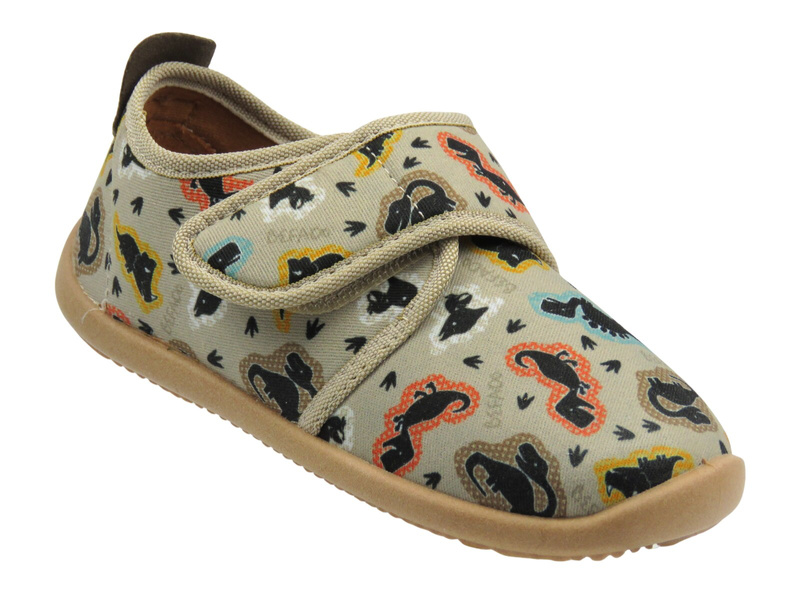 Teplé bačkory, dětské boty na suchý zip - BEFADO 902X044, šedé