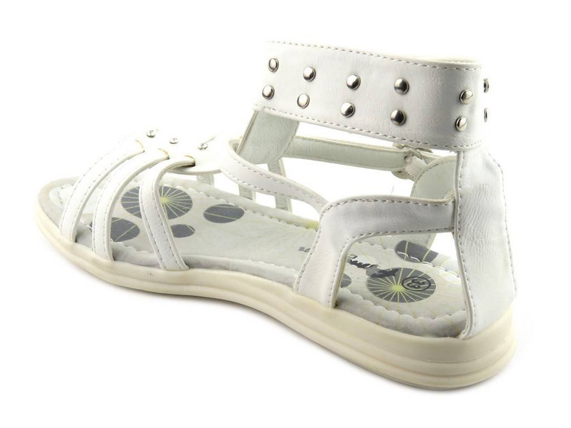 Dětské dívčí sandály American Club XDB 103521, bílé