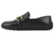 Barefoot kožené minimalistické dámské polobotky s vyšší šířkou H - Nika Komfort 26042 černé