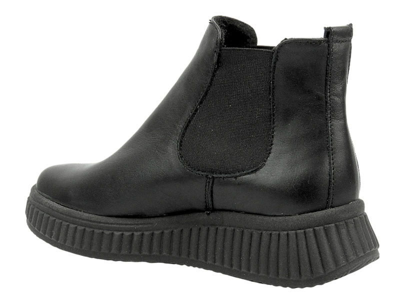 Pohodlné dámské lodičky z měkké kůže HELIOS Comfort 510P, černé