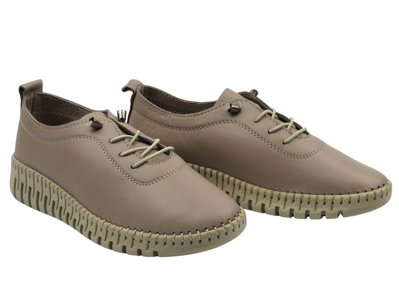 Pohodlné dámské polobotky Sokolski 4000, světle šedé