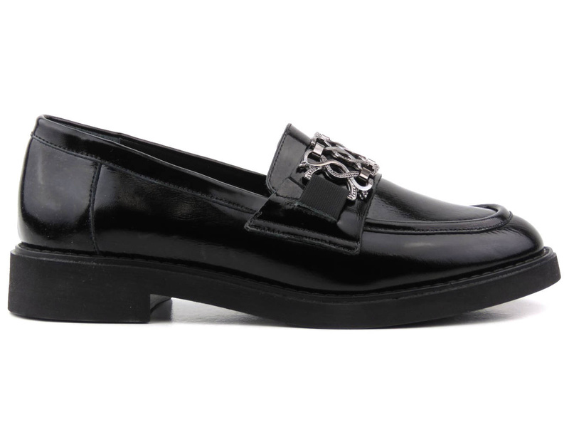 Dámské mokasíny se zdobením - VENEZIA 0411904652, černé