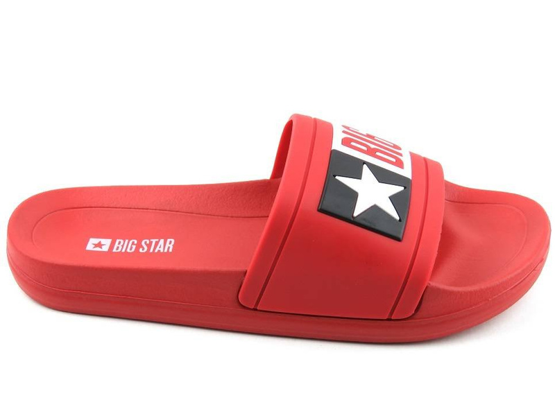 Dámské gumové žabky se silnou podrážkou - Big Star DD274A267, červené