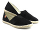 Dámské espadrilky s vykrojeným svrškem - NEWS 20TX02-2416, černé