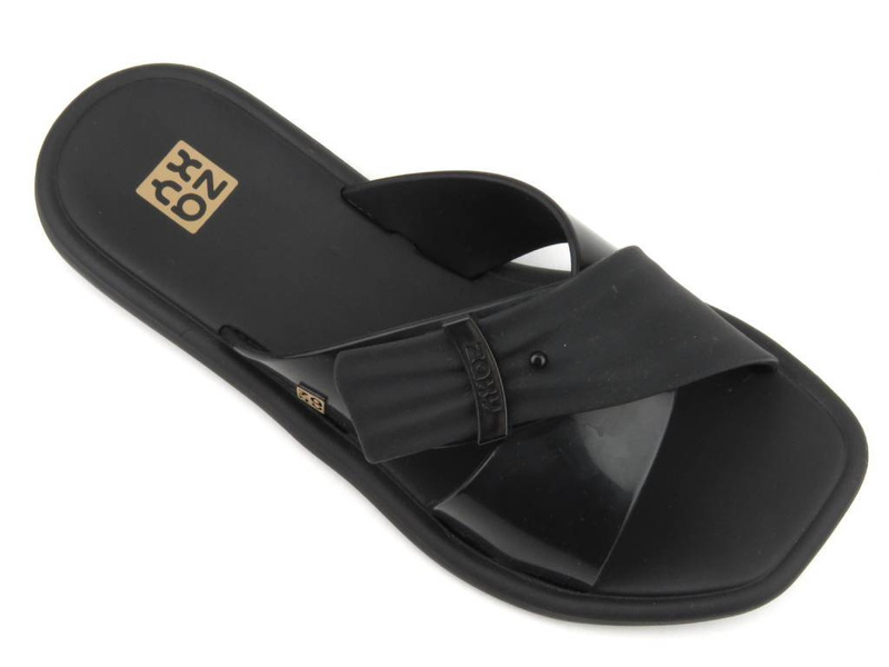 Veganské, ekologické dámské žabky - ZAXY JJ285217, černé